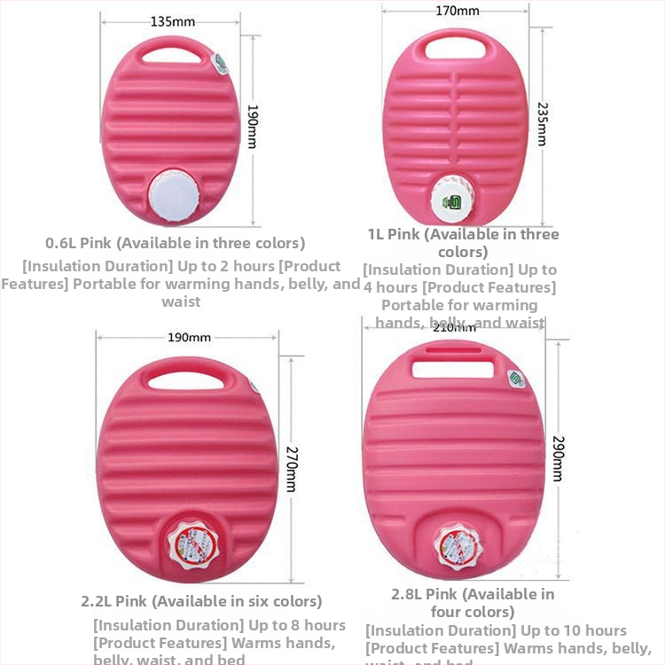 Vrećica toplu vodu napunjena vodom, s otisnutim platnom, višestruko podešavanje temperature, za grijanje ruku, nogu i kreveta