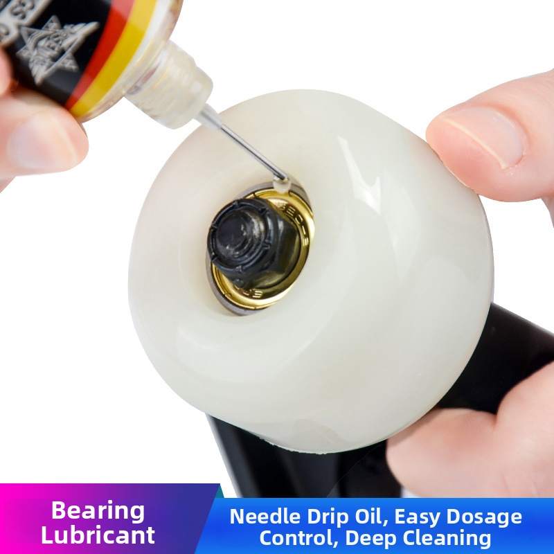 Mazivo na ložiská skateboardu so súpravou nástrojov na opravy – kľúč, čistiaca handrička, doplnky na demontáž