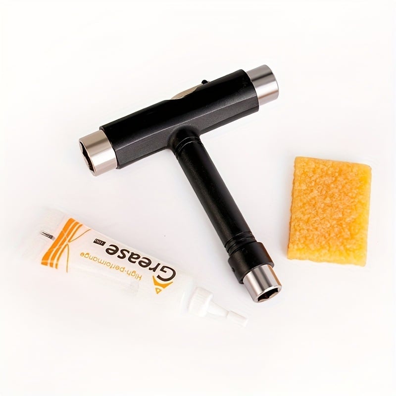 Λιπαντικό ρουλεμάν skateboard με κιτ εργαλείων επισκευής – κλειδί, πανάκι καθαρισμού, εξαρτήματα αποσυναρμολόγησης