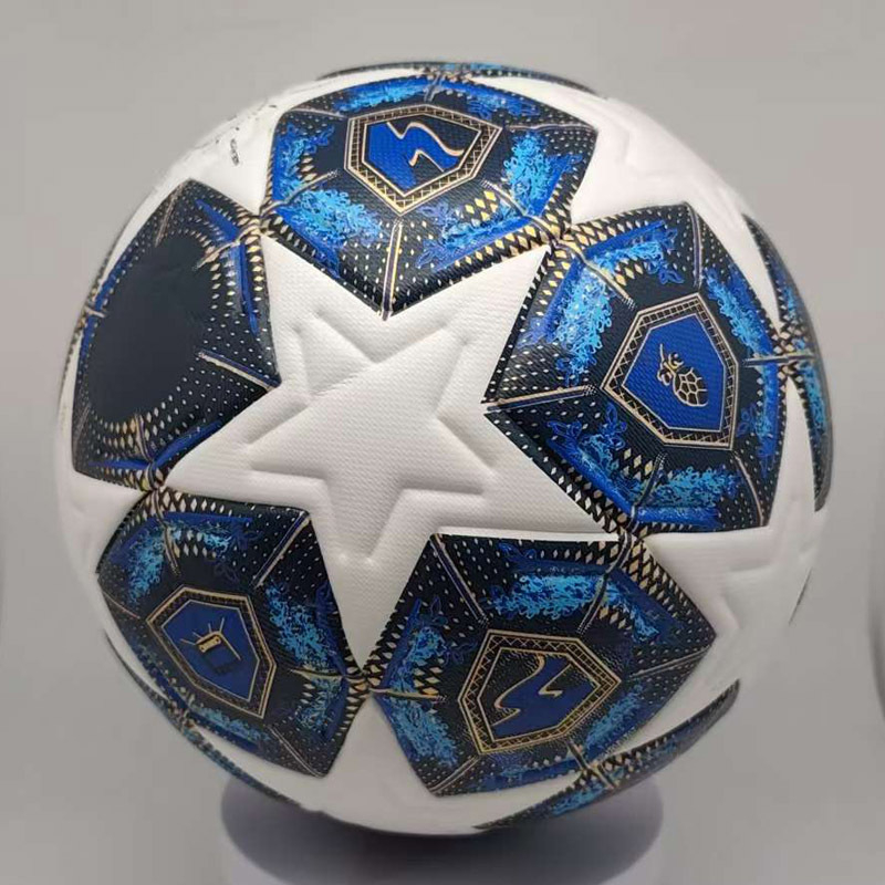 PU nogometna lopta bezšivna, visoke elastičnosti, ljepilo šivanje, otporna na habanje i udarce, tisk logotipa i prilagođavanje