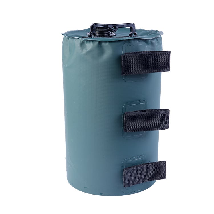 Υπαίθρια τσάντα νερού για σκηνές και ομπρέλες παραλίας, κυλινδρικός ενισχυμένος σχεδιασμός, PVC, 10L χωρητικότητα, αδιάβροχο ύφασμα, δυνατότητα εκτύπωσης λογοτύπου