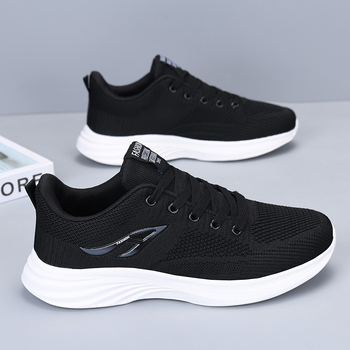 Ανδρικά παπούτσια τρεξίματος με διχτυωτό πάνω μέρος, διαπνέοντα, ελαφριά αθλητικά με κορδόνια και EVA σόλα