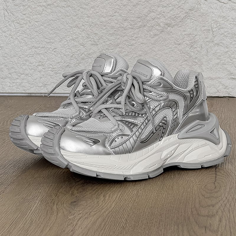 Unisex πλατφόρμα παπούτσια πεζοπορίας με διχτυωτό επάνω μέρος, αναπνεύσιμα, ελαφριά, ύψος τακουνιού 6–8 εκ, με κορδόνια