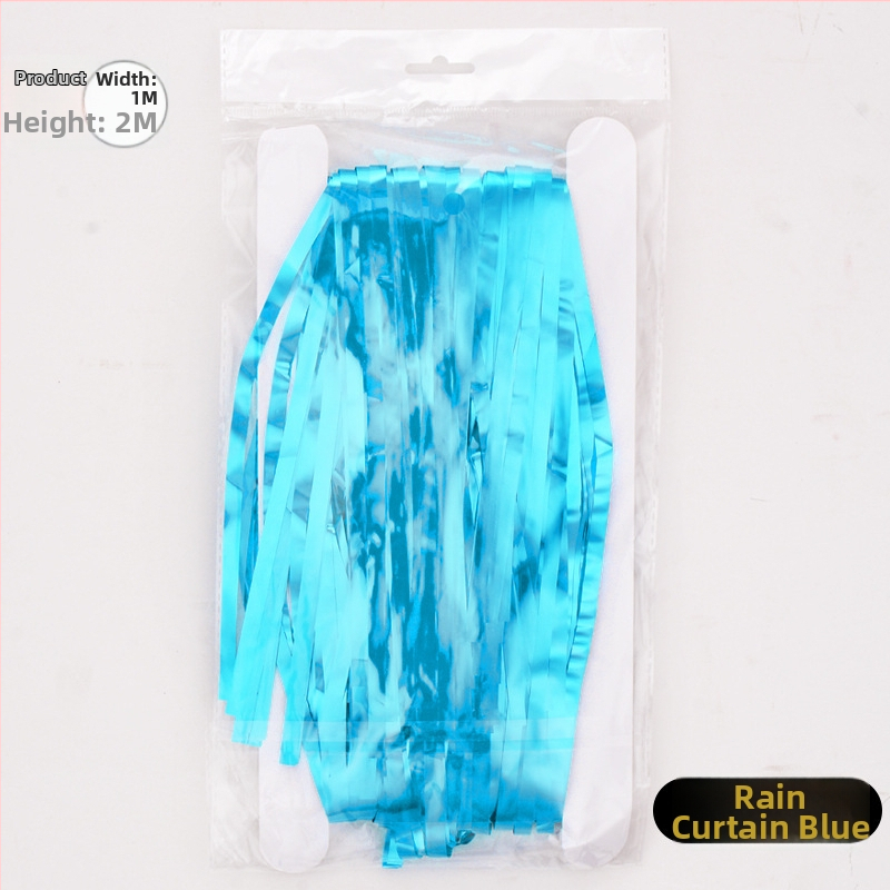 Scénické rekvizity: Rain Silk Curtain s strapcami pre pozadie párty a svadby; materiál: stuhy; vhodné na párty alebo koncert; darček je možný