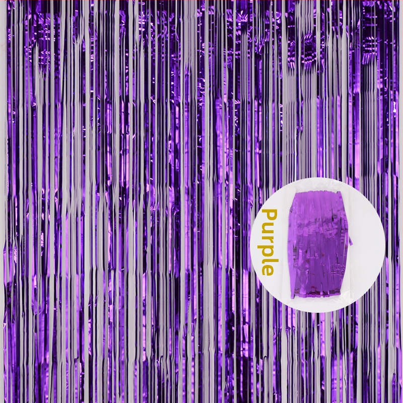 Scénické rekvizity: Rain Silk Curtain s strapcami pre pozadie párty a svadby; materiál: stuhy; vhodné na párty alebo koncert; darček je možný