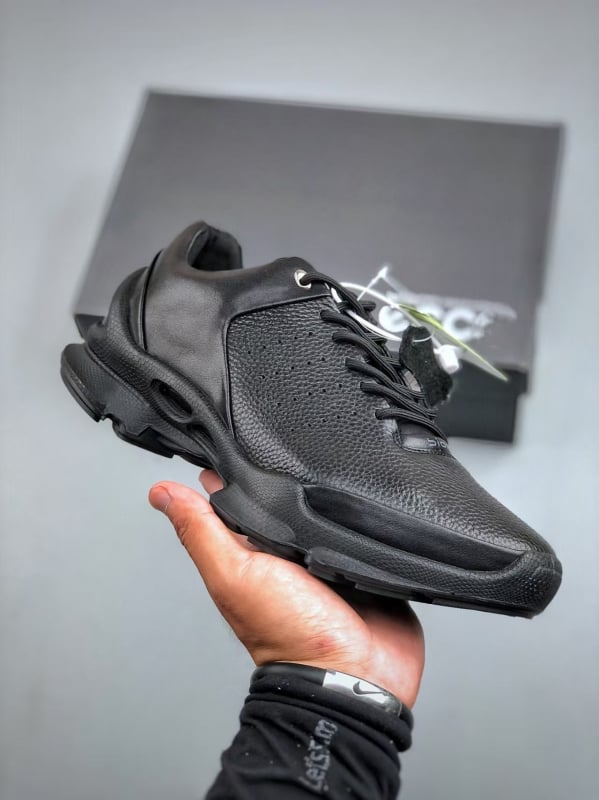 Ανδρικά παπούτσια τρεξίματος – επάνω μέρος από δέρμα πρώτης στρώσης βοδινού, σόλα από καουουτ, με κορδόνια, χαμηλό προφίλ, PU πάτος