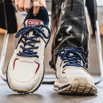 Muške sportske casual tenisice, gornji dio od umjetnog PU, EVA uložak, potplat injekcijom oblikovan, niski gležanj, vezice