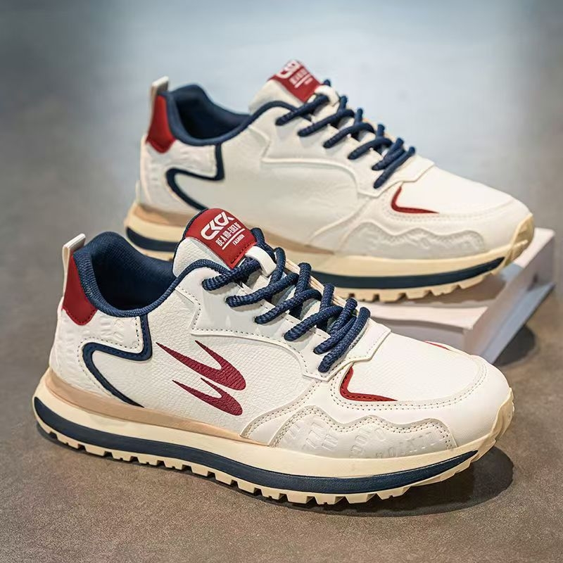 Muške sportske casual tenisice, gornji dio od umjetnog PU, EVA uložak, potplat injekcijom oblikovan, niski gležanj, vezice