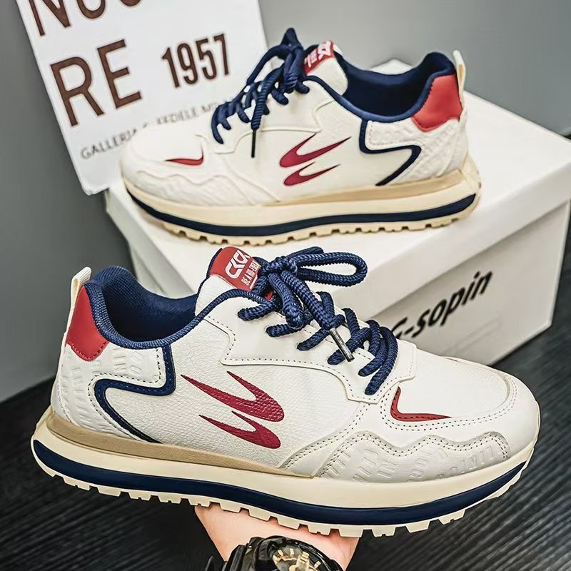 Muške sportske casual tenisice, gornji dio od umjetnog PU, EVA uložak, potplat injekcijom oblikovan, niski gležanj, vezice