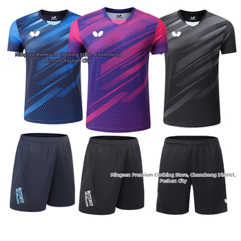 Stolný tenis rýchloschnúci unisex športové oblečenie, 100% polyester, pre dospelých a deti