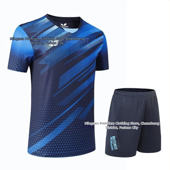 Stolný tenis rýchloschnúci unisex športové oblečenie, 100% polyester, pre dospelých a deti
