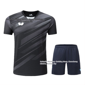 Stolný tenis rýchloschnúci unisex športové oblečenie, 100% polyester, pre dospelých a deti