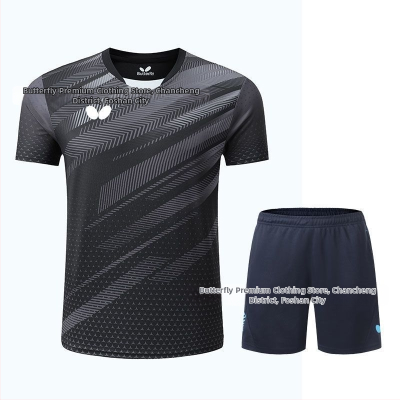 Stolný tenis rýchloschnúci unisex športové oblečenie, 100% polyester, pre dospelých a deti