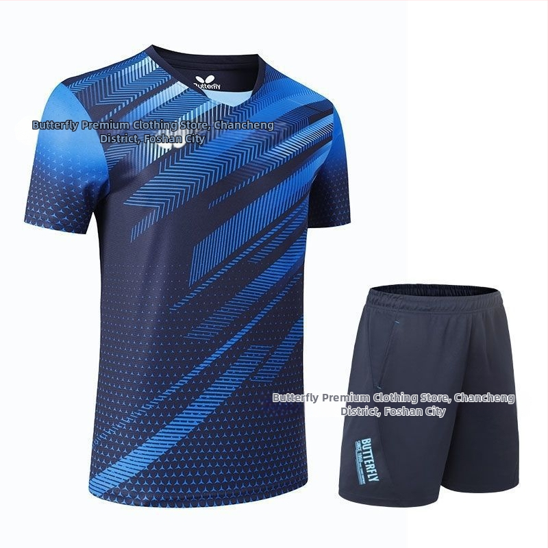 Stolný tenis rýchloschnúci unisex športové oblečenie, 100% polyester, pre dospelých a deti