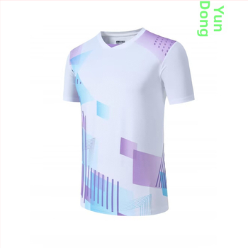 Unisex rýchloschný tréningový top na bedminton a stolný tenis – priedušná polyesterová zmes, protišmykový, ochrana pred slnkom