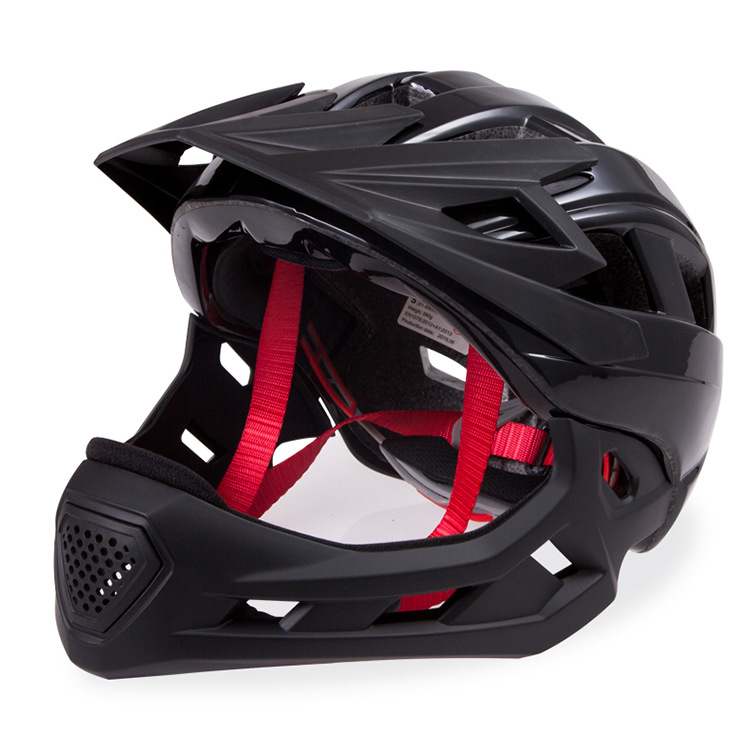 Dječja kaciga s punim licem za bicikl za balansiranje, s odvojivim bradom, PC+EPS, unisex, mogućnost prilagođenog logotipa