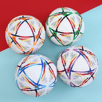 PVC nogomet za trening – šivano strojem, izdržljiv, model E124, logotip prisutan