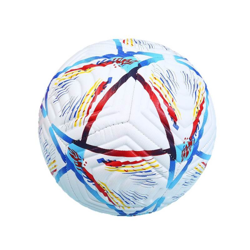 PVC nogomet za trening – šivano strojem, izdržljiv, model E124, logotip prisutan