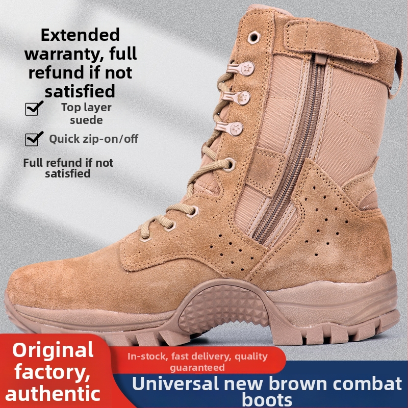 Bojové čižmy s vodotesnou látkou a bočným zipsom – unisex pre dospelých, tréningová obuv na beh