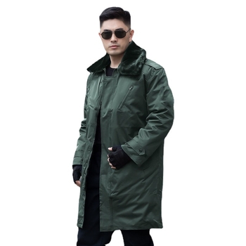Autentični zimski debeli pamučni kaput za muškarce i žene, dugi kaput s kamuflažom