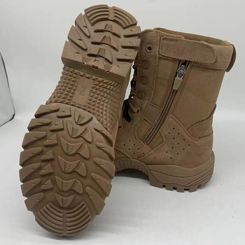 Ghete de luptă înalte, unisex, tactice, respirabile și rezistente, din velur de vițel prim-strat