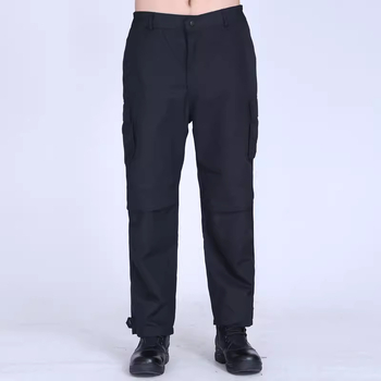 Παντελόνια εκπαίδευσης ασφαλείας με ενισχυμένο πλέγμα – ανθεκτικά στη φθορά, ύφασμα μείγματος βαμβακιού, για άνδρες, άνοιξη–φθινόπωρο, με πολλές τσέπες