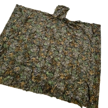 Unisex maskirna pelerina za trening s 3D uzorkom listova, poliester tkanina, dizajn javorovog lista, pogodna za ljeto, proljeće i jesen