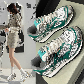 Pantofi sport casual pentru femei, cu înălțimea gleznei 3–7 cm, toc mic 1–3 cm, exterior din superfibră, talpă din cauciuc și căptușire interioară PU.