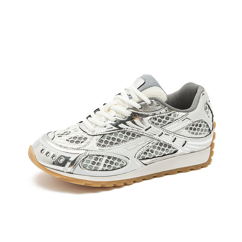 Pantofi sport casual pentru femei, cu înălțimea gleznei 3–7 cm, toc mic 1–3 cm, exterior din superfibră, talpă din cauciuc și căptușire interioară PU.