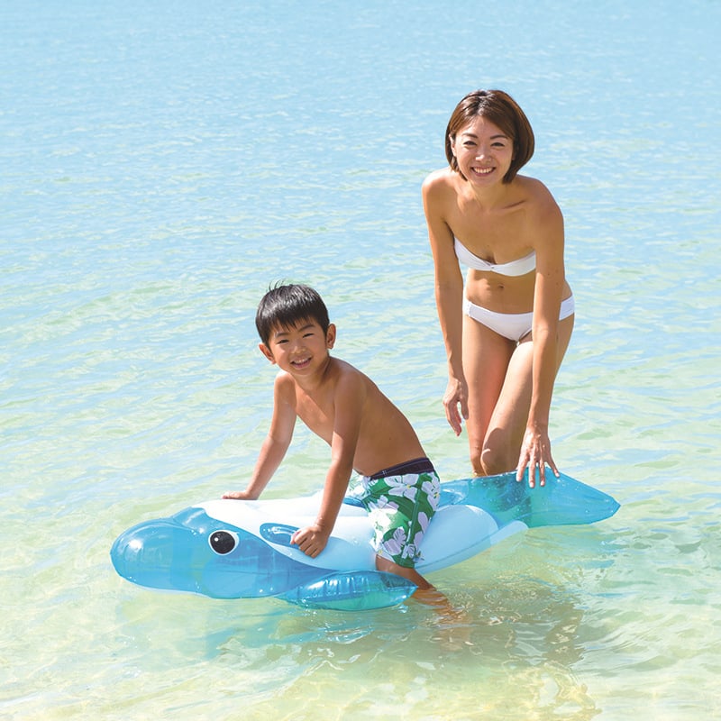Plută gonflabilă în formă de delfin pentru apă – PVC material, marcă Arashi