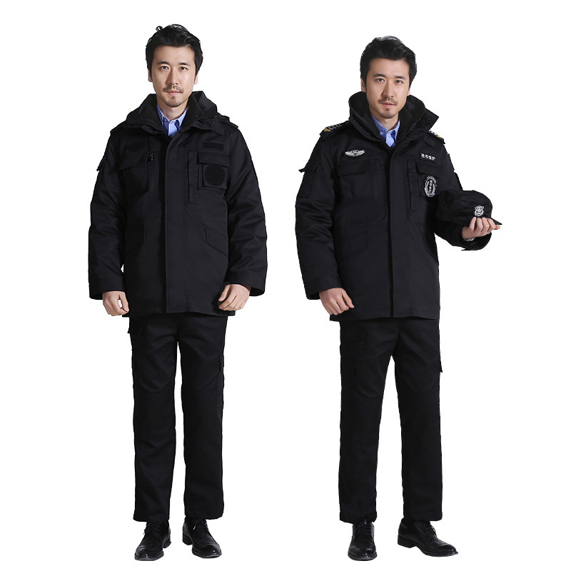 Παλτό εργασίας ασφαλείας με αποσπώμενο εσωτερικό επένδυμα, παχύτερο ύφασμα βαμβακο-μίγματος (35% βαμβάκι) και επένδυση πολυεστέρα 60%, αντρικό χειμερινό εξωτερικό παλτό