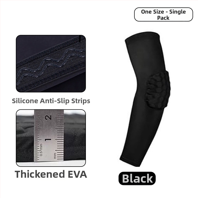 Rozšírený hexagonálny lakťový štít s Lycra, protiskĺzový, unisex, na basketbal, cyklistiku, volejbal a badminton/tenis