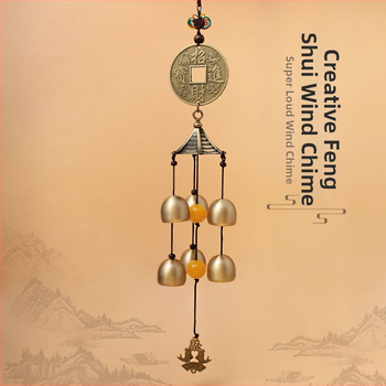 Dverný zvonček z medi, visiaca ozdoba, nový Čínsky štýl, pôvod Zhejiang