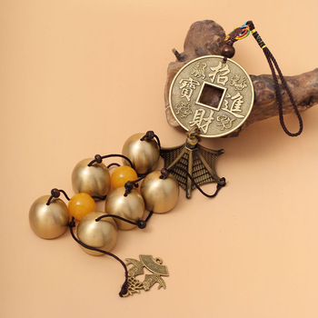 Pandantiv clopoțel de ușă din cupru, stil Chinez Nou, origine Zhejiang