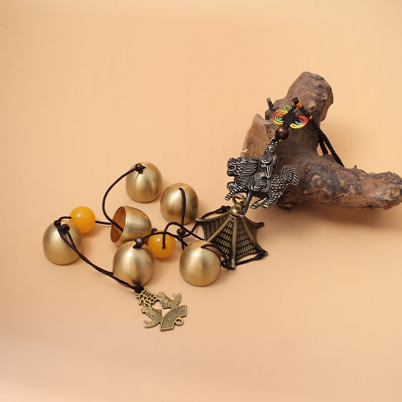 Pandantiv clopoțel de ușă din cupru, stil Chinez Nou, origine Zhejiang