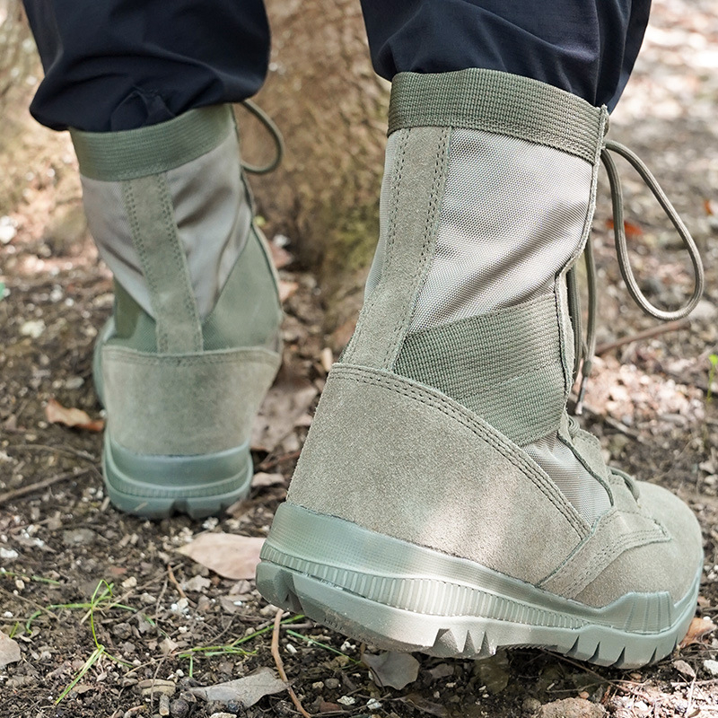 Τακτικά μποτάκια για ενήλικες, unisex, ελαφριά desert-style εξωτερικά μποτάκια εκπαίδευσης για πεζοπορία, ορειβασία και κατασκήνωση, ύφασμα Super migration