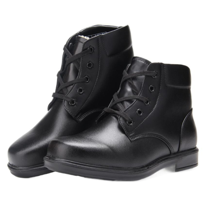 Ghete înalte din piele pentru iarnă, cu izolație din lână, încălțăminte outdoor tactică, antiderapante pentru bărbați adulți