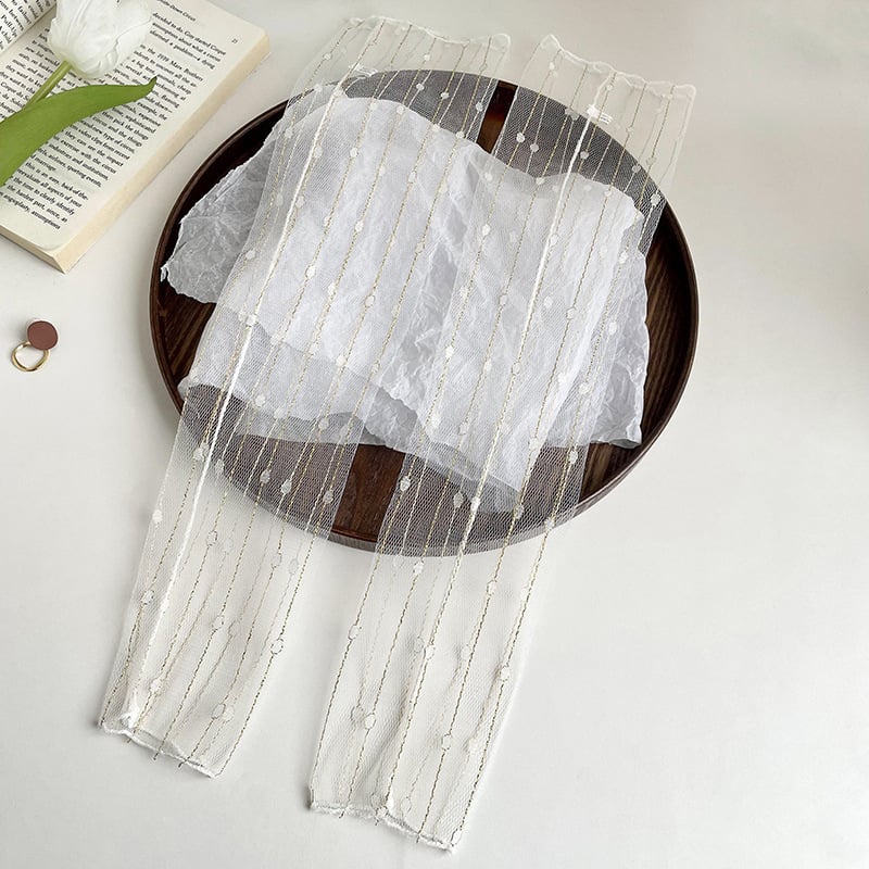 Jégselyem UV védő ujjvédők csipkehálós kialakítással, nyári sifon ujjak a kültéri vezetéshez