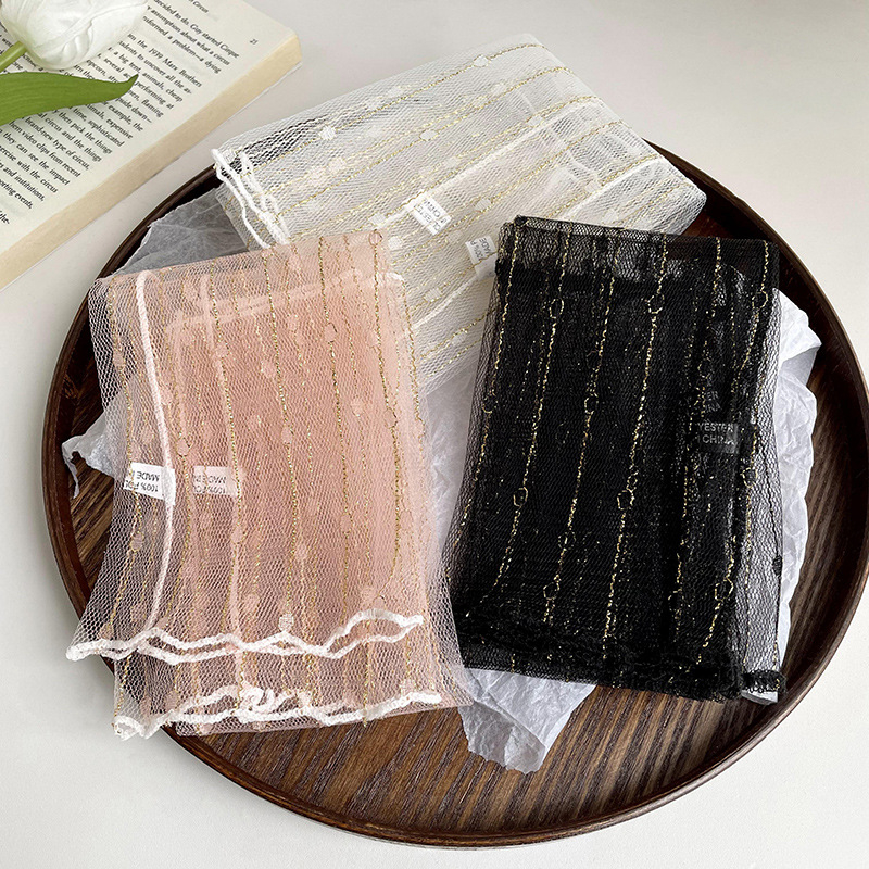 Jégselyem UV védő ujjvédők csipkehálós kialakítással, nyári sifon ujjak a kültéri vezetéshez