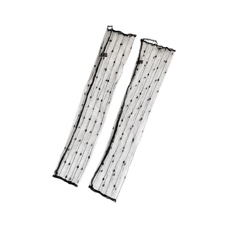 Jégselyem UV védő ujjvédők csipkehálós kialakítással, nyári sifon ujjak a kültéri vezetéshez