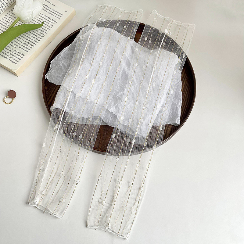 Jégselyem UV védő ujjvédők csipkehálós kialakítással, nyári sifon ujjak a kültéri vezetéshez