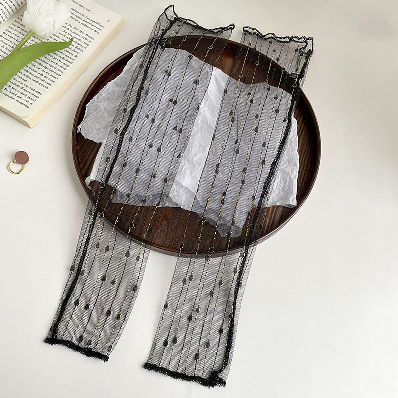 Jégselyem UV védő ujjvédők csipkehálós kialakítással, nyári sifon ujjak a kültéri vezetéshez