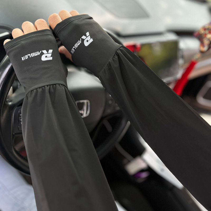 Manșete din nylon cu protecție UV pentru exterior – respirante, lungi, pentru ciclism