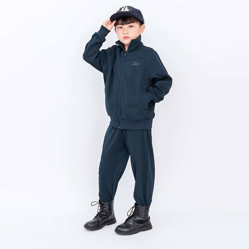 Set de antrenament pentru copii din amestec de bumbac – toamnă, unisex, pentru alergare și activități sportive