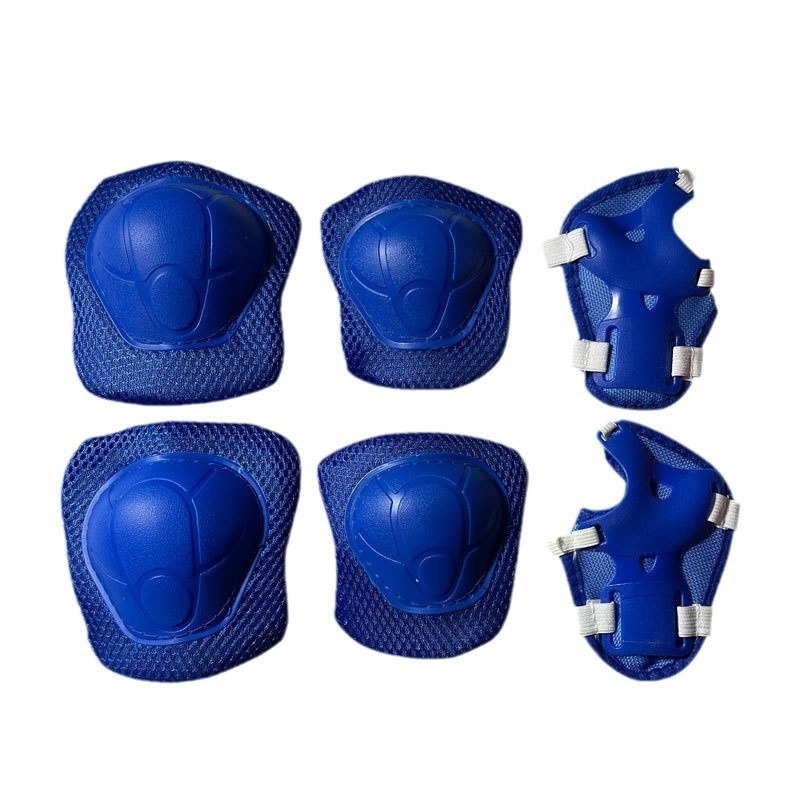 Детски комплект защитни предпазни средства за каране на ролери – 6 части: каска, протектори за китки, лакти и колена
