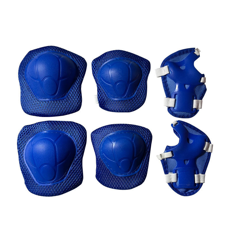 Детски комплект защитни предпазни средства за каране на ролери – 6 части: каска, протектори за китки, лакти и колена
