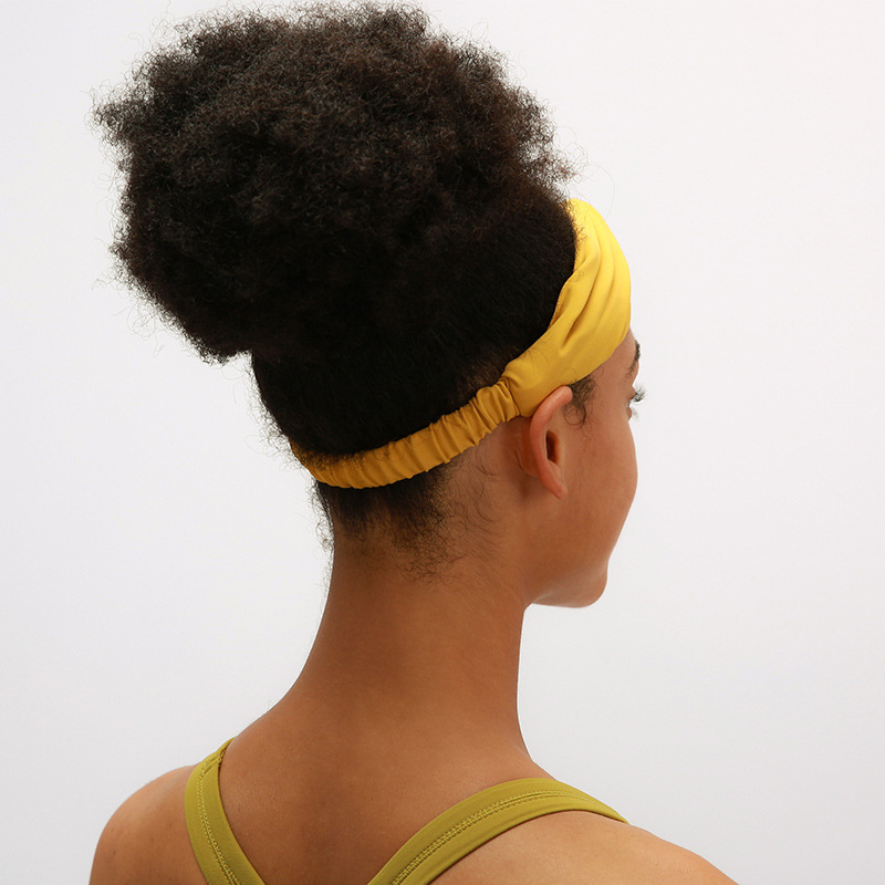 Jóga fejpánt futáshoz és edzéshez – elasztikus, lélegző, izzadságot felszívó; anyag: nylon; felnőtt nőknek.