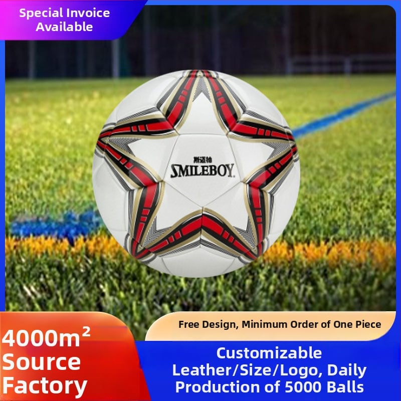 Smlieboy futball-labda, dupla tükrös PU, ragasztott varrás, edzői edzésekhez és más labdajátékokhoz, kopásálló és nedvességfelvételre képes