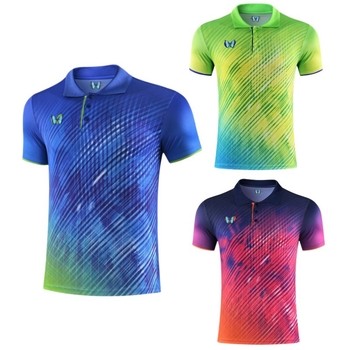 Unisex majica za stolni tenis, brzo se suši, odvodi znoj, 100% poliester, za trening i natjecanje, kratki rukav, za odrasle i djecu, za sve sezone