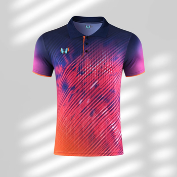 Unisex majica za stolni tenis, brzo se suši, odvodi znoj, 100% poliester, za trening i natjecanje, kratki rukav, za odrasle i djecu, za sve sezone